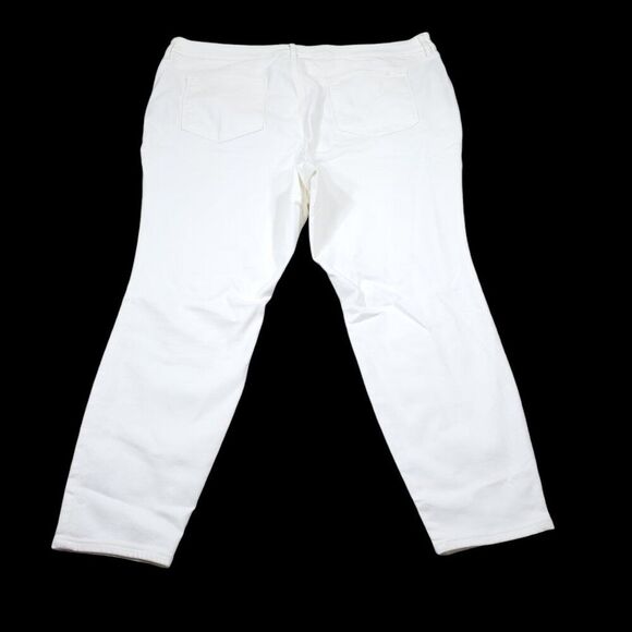 READ Athleta Sculptek Ultra Skinny Jeans in White Plus size 26 26X Stretch - Picture 2 of 13